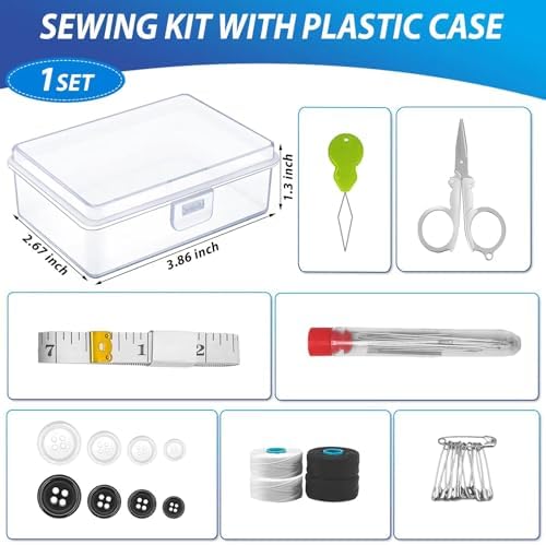 8 Pack Mini Travel Sewing Kits Bulk Small Emergency Sewing Kits