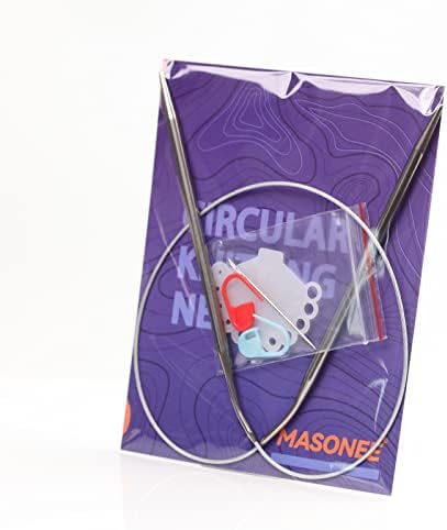 Stainless Steel Circular Knitting Needles Size 8 (5mm) 24inch Length