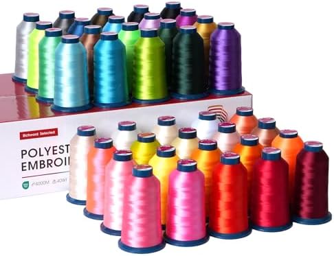 Poolin Embroidery Machine Thread Richword Selected 40 Colors 40WT