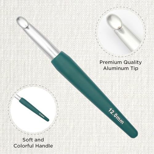 KnitPro Waves 2.0 Single-Ended Crochet Hooks | 12mm