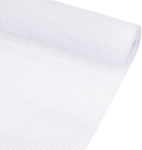 BENECREAT 9 CT Cross Stitch Cloth, 39x12 Inch White Essential Basic