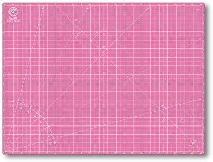 KC GLOBAL A2 (24"x18") Self-Healing Cutting Mat (Pink) - Sturdy