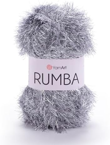 YarnArt Rumba Eyelash Fun Fur Yarn - Luxury Long Hair Yarn with