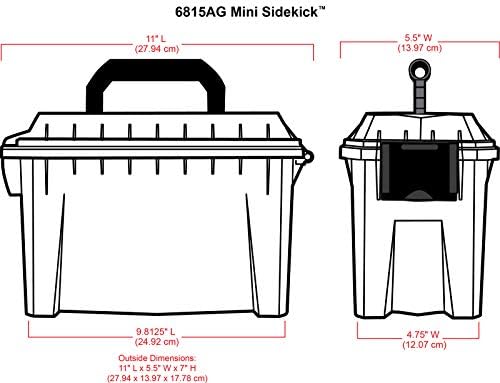 ArtBin Mini Sidekick Carrying Case with Handle, Clear