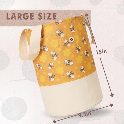 TOGETRUE Yarn Bag, Knitting Crochet Bag, Portable Yarn Storage Bags