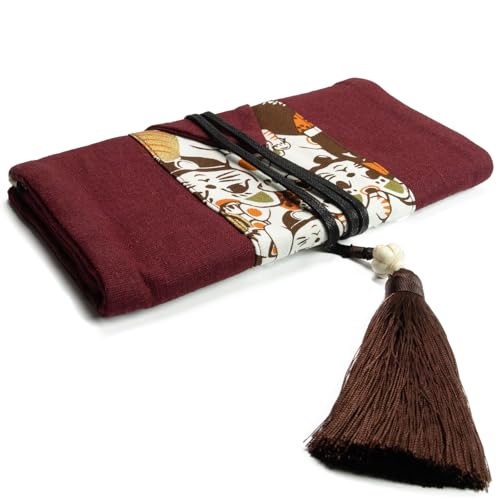 SEVENSUN Linen Crochet Hook Organizer Case — Hooks Not Included - view 2