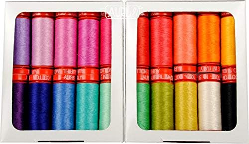 Tula Pink Tula Sunrise Aurifil Thread Kit 20 Small Spools 50 Weight