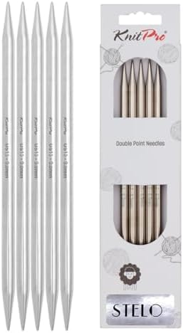 KnitPro Stelo Double-Pointed Needles 8" (20cm) | US Size 13 (9mm)