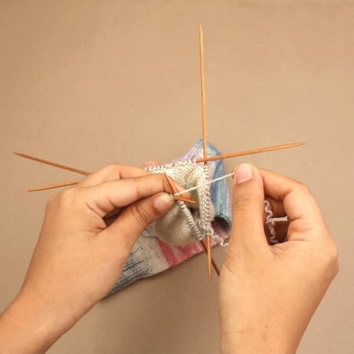 KnitPro Basix Beech Double Pointed Needles 8" (20cm) | US Size 9