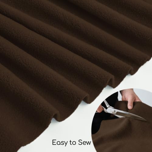 63" Wide Polar Fleece Fabric by the Yard, Heavyweight Polyester