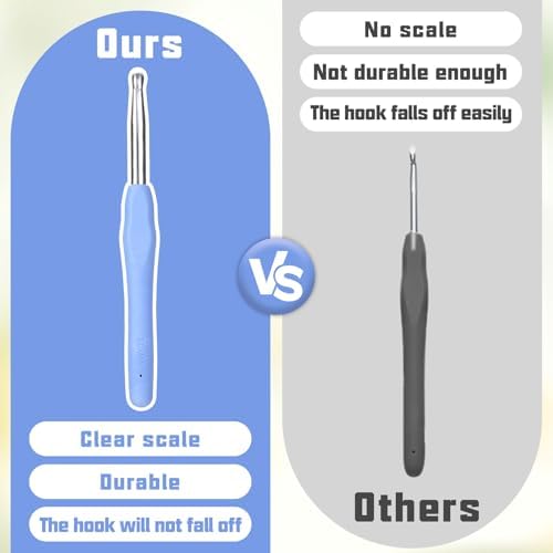 SHWAKK Crochet Hook, 7.0 mm Ergonomic Crochet Hook for Arthritic Hands