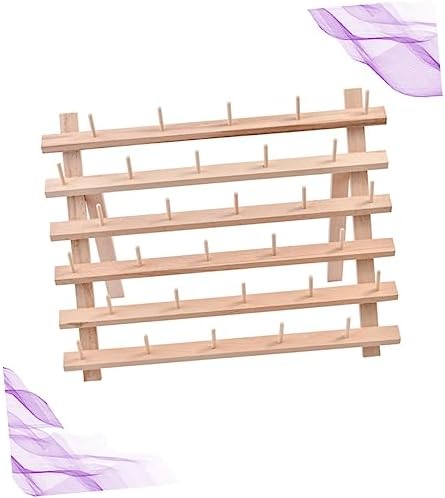 30 Spool Beech Foldable Thread Rack Organizer for Sewing