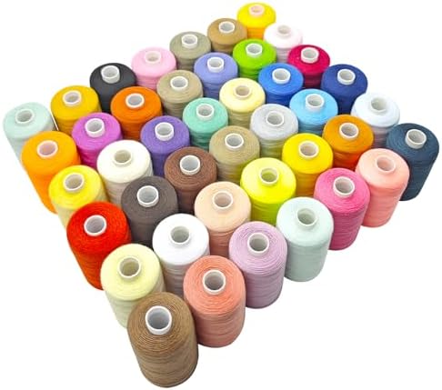 42 Spools All Purpose Sewing Thread 1000 Yards, Bobbin Polyester