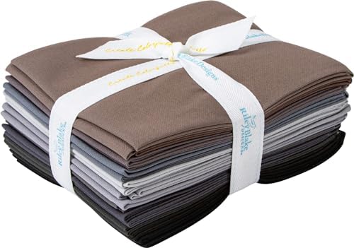 Confetti Cottons Gray 12 Fat Quarters Riley Blake Designs FQ-GRA120-12