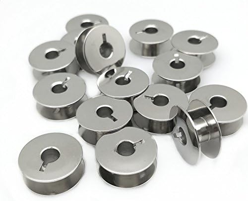 YEQIN 20 pk"L" Metal Bobbins for Sewing Machine Alphasew Bernina