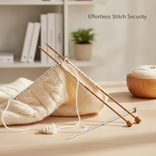 2mm Single Point Bamboo Knitting Needles, 14.2 Inch Straight Wood