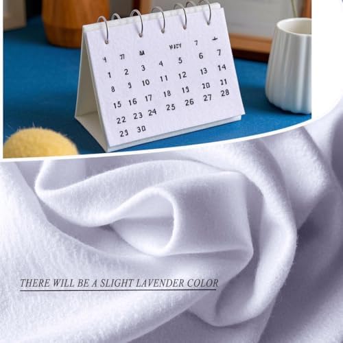White Felt Fabric 36" X 36"(1 Square Yard) 1.6mm Thick Soft Felt Sheet