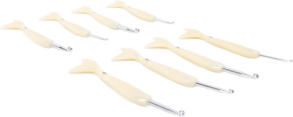 Yechiry Ergonomic Crochet Hook Set for Knitting, 2.5mm to 6.0mm, 8Pcs