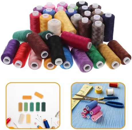 36 Piece Polyester Sewing Thread Assortment for Quilts and Fabric
