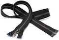 YKK®- Jacket Zippers YKK® #5 Antique Brass- Metal Teeth Separating for