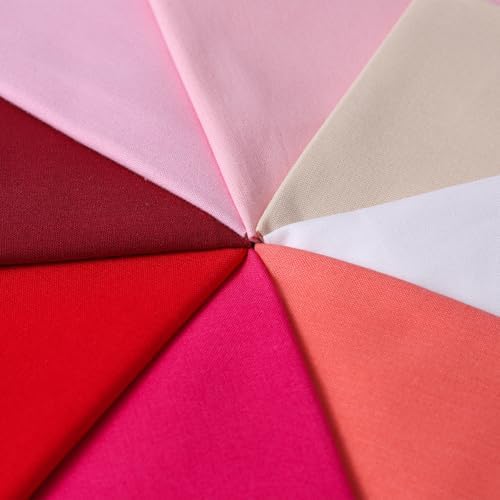 18 * 21inch Cotton Fabric Premium, Solid Precut Fabric Pure Quilting