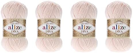 Hand Knitting Yarn 100% Microfiber Acrylic Yarn Alize Diva Silk Effect