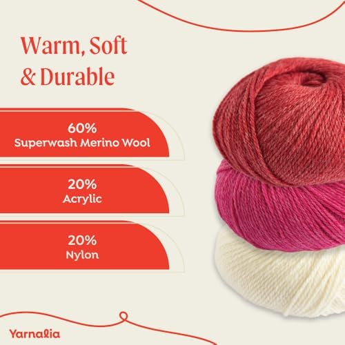 Marvel Sport Weight 4 Pack, Superwash Merino Wool, Acrylic and Nylon
