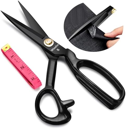 Fabric Scissors Professional, 8" Heavy Duty Sewing Scissor for Fabric