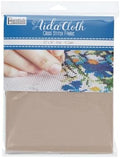 Essentials By Leisure Arts Aida Cloth, 14 Count, Beige Cross Stitch