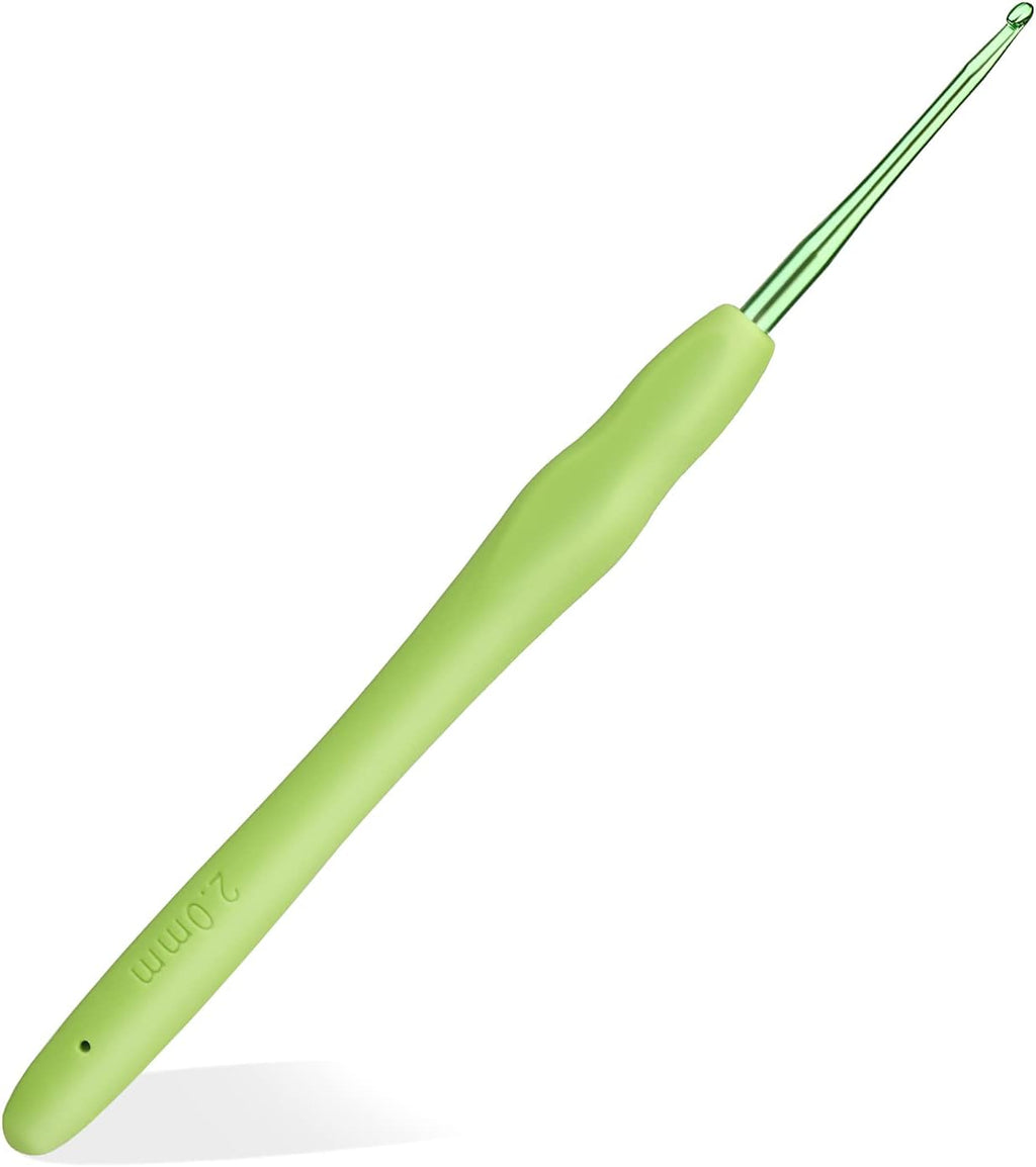 kgxulr 2 mm Crochet Hook, Crochet Needles, Ergonomic Crochet Hooks