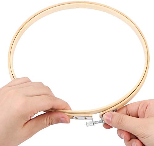 3 Pack Embroidery Hoops, KISSBUTY 7.9 inch/ 20cm Bamboo Embroidery