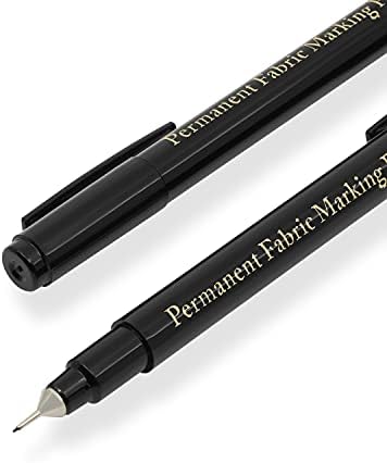 Dritz 3087 The Fine Line Permanent Fabric Marker, Black, 8.5 x 2.88 x