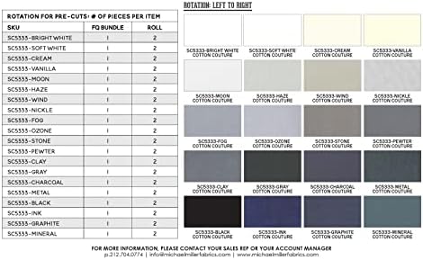 Michael Miller Cotton Couture Doves Fat Quarter Bundle, Multi