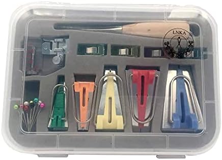 Bias Tape Maker Set,LNKA 5 Sizes 1/4" 3/8" 1/2" 3/4" 1" Bias Maker