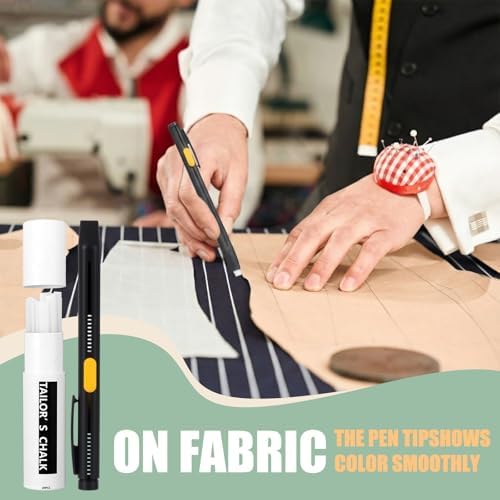 ForraFun 4 Pcs Heat Erasable Fabric Markers with 60 Refills for