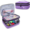 Luxja Double-Layer Medium Sewing Organizer, Purple