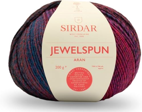 Sirdar Jewelspun Aran, Midnight Fjords (847), 200g