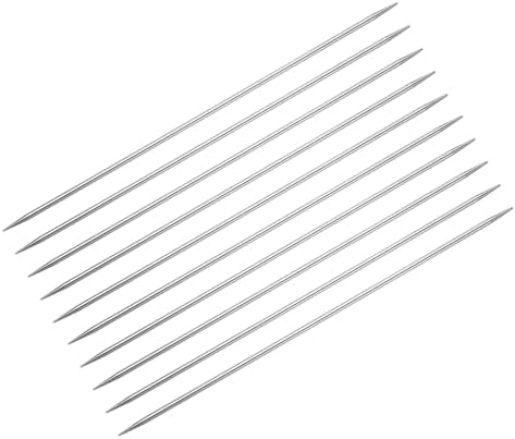 uxcell 10Pcs Knitting Needle 3.0mm Diameter 7.87 Inches Length