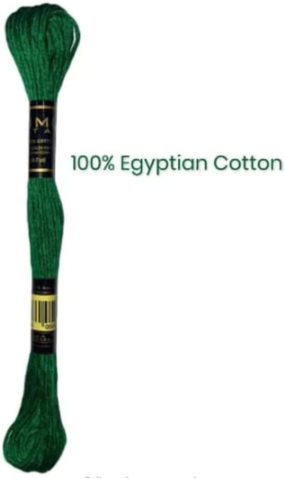 12 Pieces | Premium Embroidery Thread | 100% Egyptian Cotton Premium