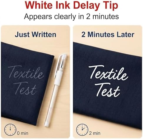 ibotti 5‐Color Heat Erasable Fabric Marking Pens, 10 Free Refills