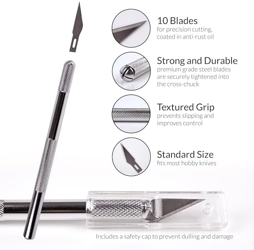 WA Portman Sewing Cutting Mat, Precision Knife, Blades, & Ruler Set