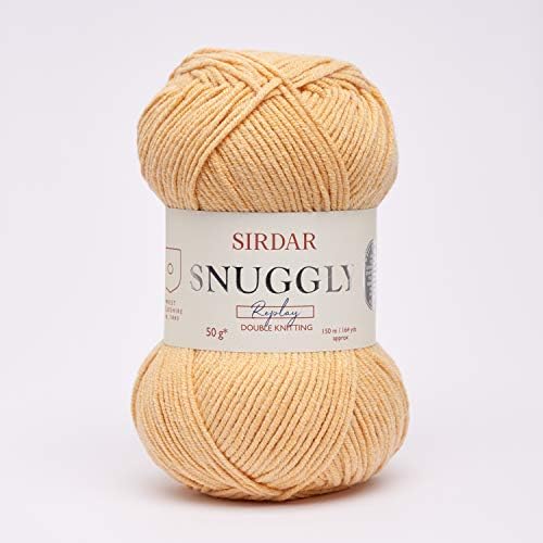 Sirdar Snuggly Replay DK, Orange Squashed, 50g Cotton Acrylic Blend