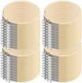 NINGWAAN 40 Pack 4 Inch Embroidery Hoops Bamboo, Small Wooden Cross