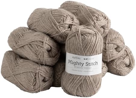 Knit Picks Mighty Stitch Brown Wool Blend Yarn Pack for Crocheting
