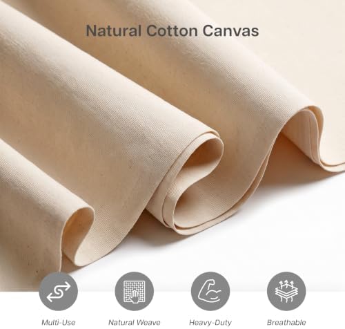 Canvas Fabric | Cotton Duck | Heavy | Natural 10oz | 63'' Wide | Arts