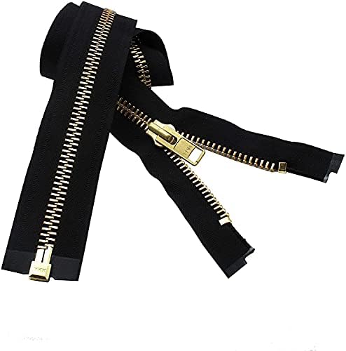 #10 Extra Heavy Jacket Separating Zipper - YKK Brass Metal Separating
