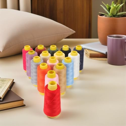 16pcs Yard Polyester Sewing Thread Kit for Quilters and DIY