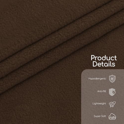 63" Wide Polar Fleece Fabric by the Yard, Heavyweight Polyester