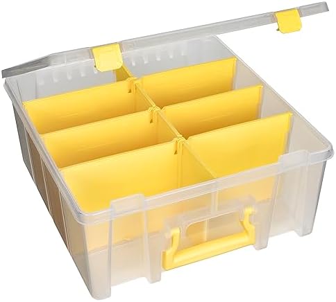 ArtBin Super Satchel Double Deep, 8-Compartment Craft Box, Yellow