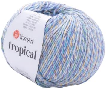 YarnArt Tropical Sport Cotton Yarn 1.7oz 174yds Multicolor Color 614,1